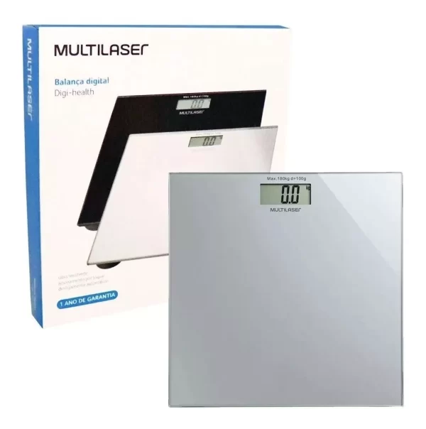 Balança Digital 180Kg HC021 Multilaser Digi-Health